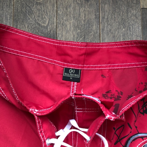 *Donated* Red Billabong Swim Trunk-Medium-Men - Picture 2 of 3
